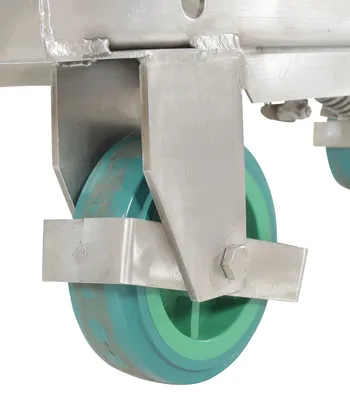 Vestil CART-1000-SS2 stainless steel scissor cart shown from an alternate angle