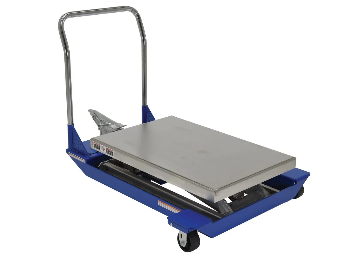 Vestil CART-23-10-M-PSS dc powered and manual scissor cart