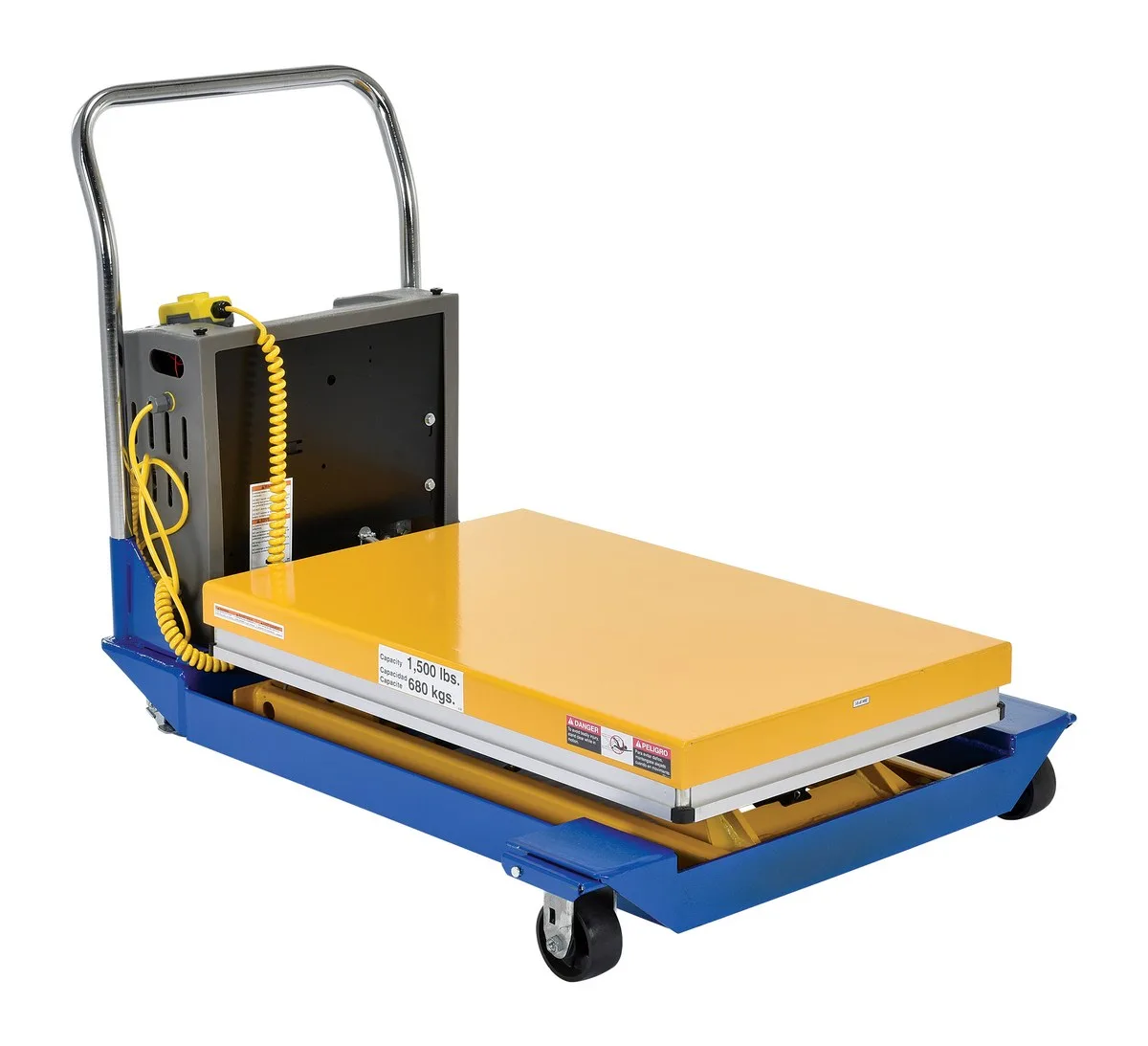 Vestil CART-23-15-DC dc powered and manual scissor cart