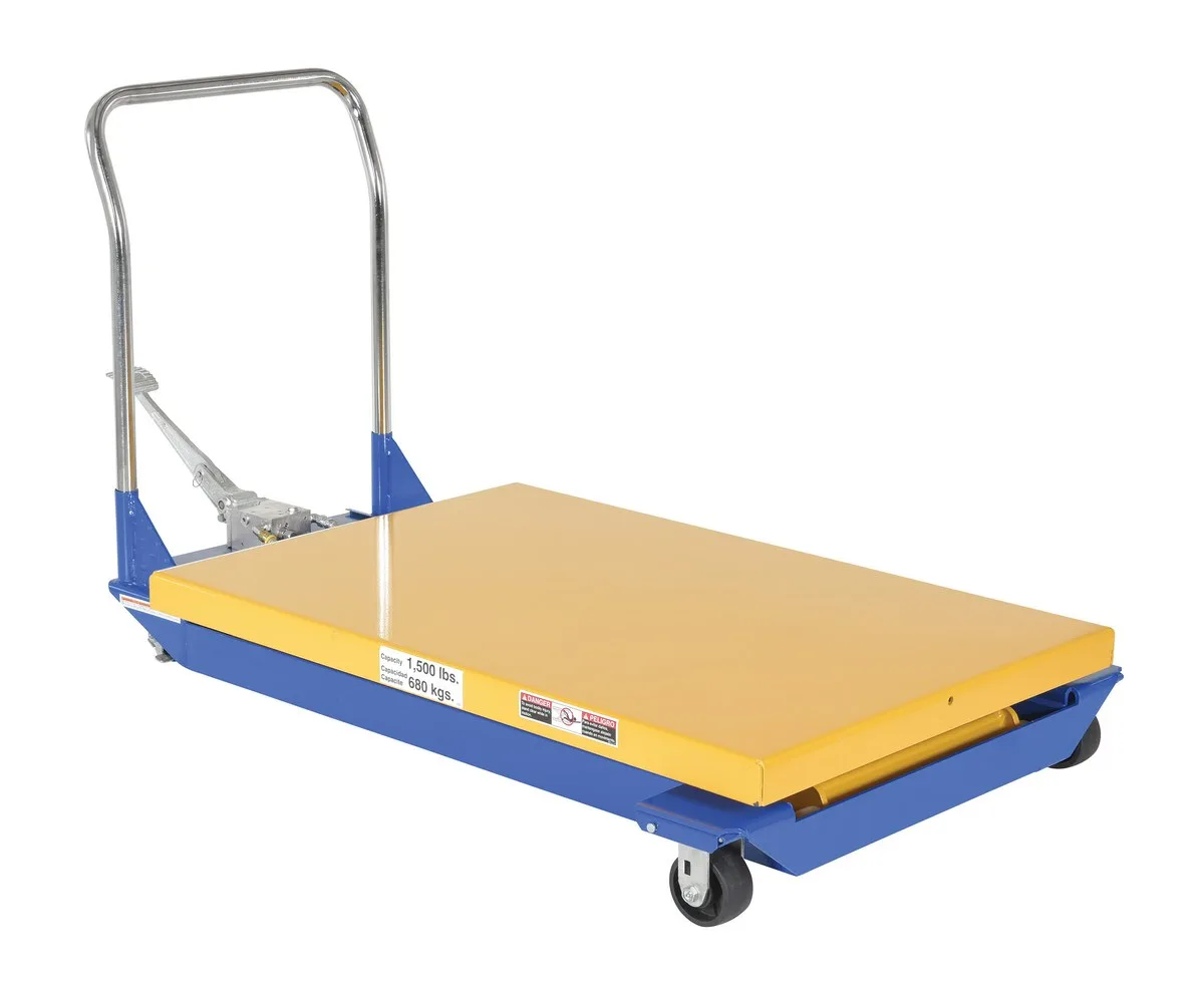 Vestil CART-32-15-M dc powered and manual scissor cart