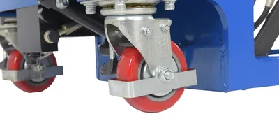 Vestil CART-400-LP-AS low profile scissor cart w auto-shift shown from an alternate angle