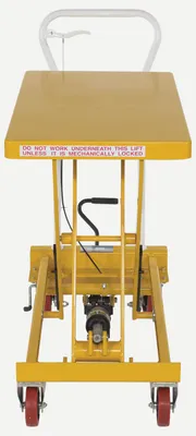 Vestil CART-550-AS auto-shift hydraulic elevating cart shown from an alternate angle