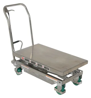 Vestil CART-600-D-SS2 stainless steel scissor cart