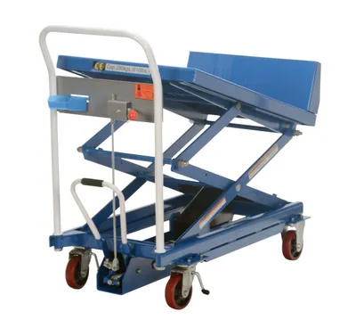 Vestil CART-600-LT lift & tilt carts with sequence select shown from an alternate angle