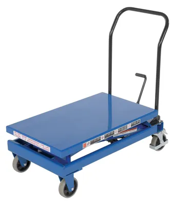 Vestil CART-600-S-FR premium scissor lift cart shown from an alternate angle