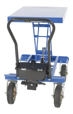 Vestil CART-PN-400 pneumatic tire elevating cart shown from an alternate angle