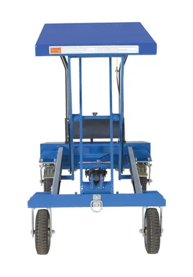 Vestil CART-PN-600 pneumatic tire elevating cart shown from an alternate angle