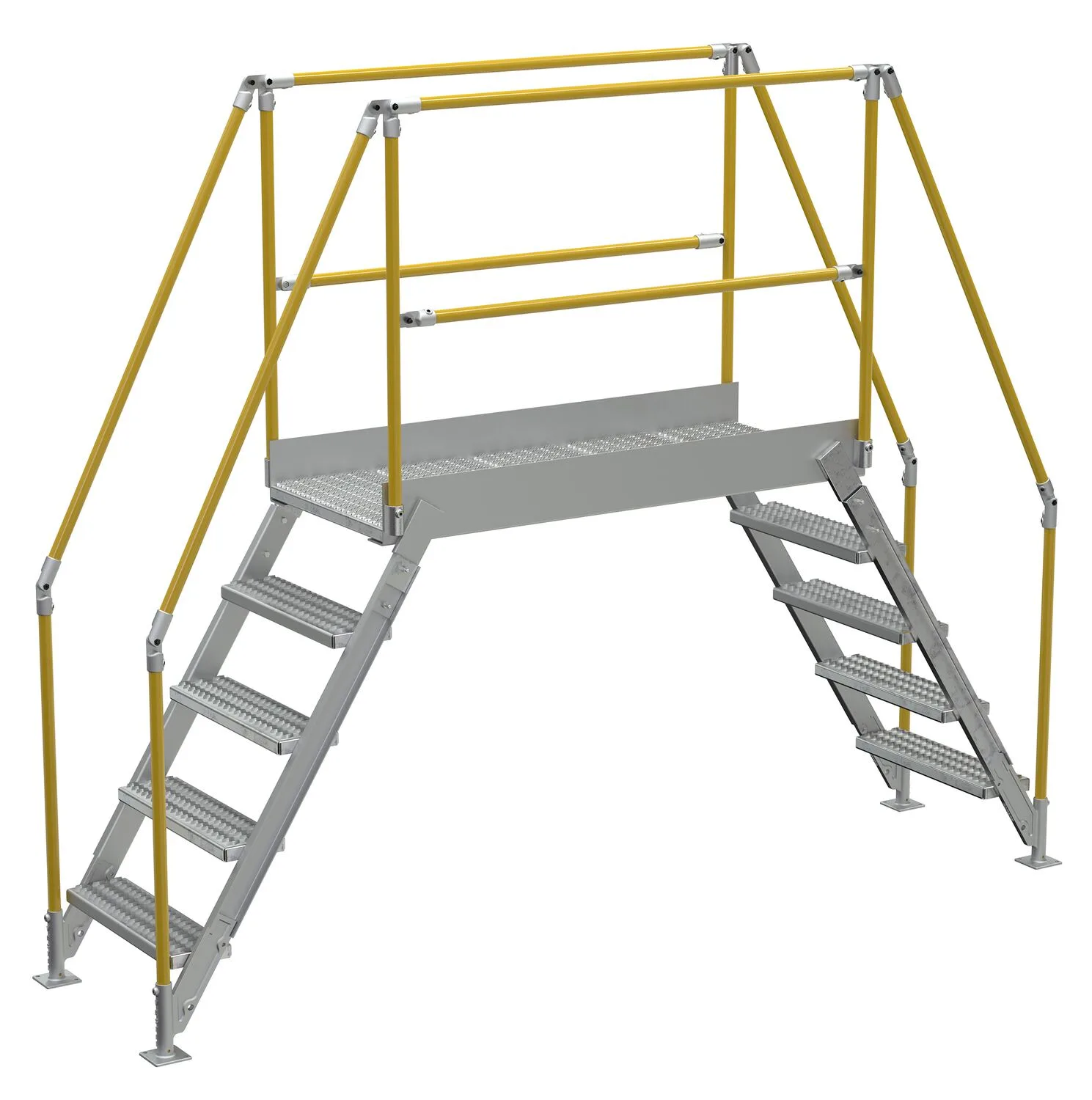 Vestil COL-AL-5-46-44 aluminum cross-over ladder