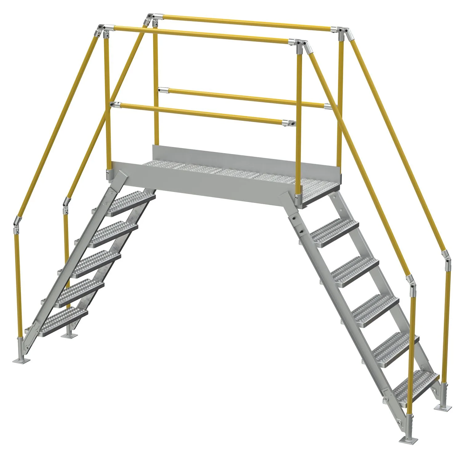 Vestil COL-AL-6-56-44 aluminum cross-over ladder