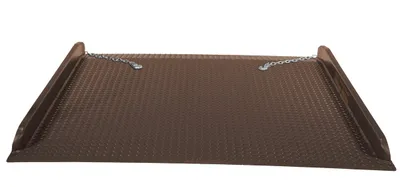 Vestil Steel Container Ramps with Side Rails 60 In. x 60 In. 20000 Lb. Capacity Brow