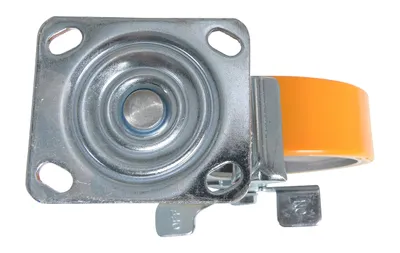 Vestil CST-VE-8X2PUA-SWB polyurethane caster shown from an alternate angle