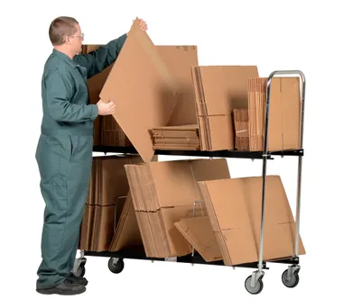 Vestil CTC-1856-B portable carton cart shown from an alternate angle