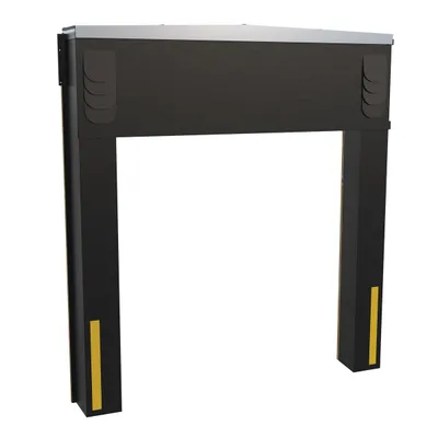 Vestil Vinyl-Coated Nylon Dock Seal/Shelter Combination 15 In. 8 Ft. x 10 Ft. Black