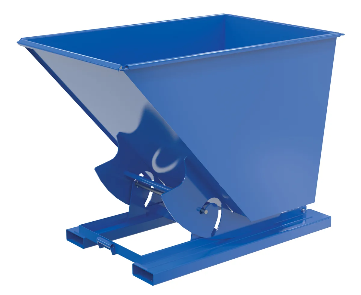 Vestil D-150-HD-NB d-style hoppers, no bump & dump