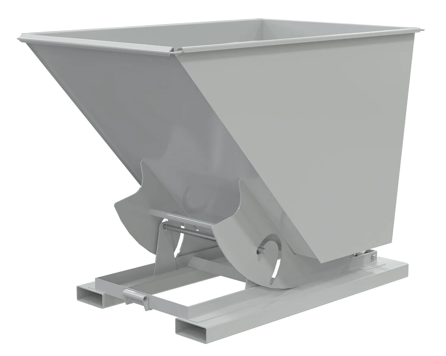 Vestil D-150-HD-NB-GY-MG d-style hoppers, no bump & dump