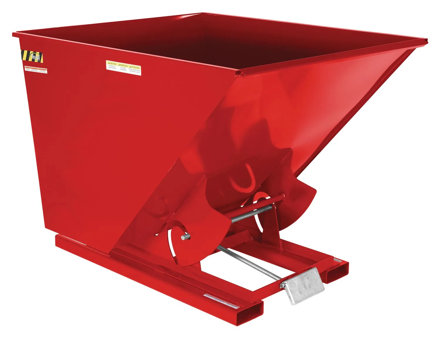 Vestil D-200-MD-SR d style - self-dumping steel hoppers with bumper release