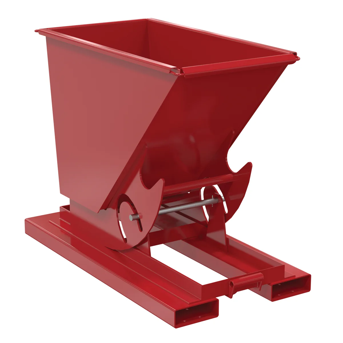 Vestil D-25-MD-NB-SR d-style hoppers, no bump & dump