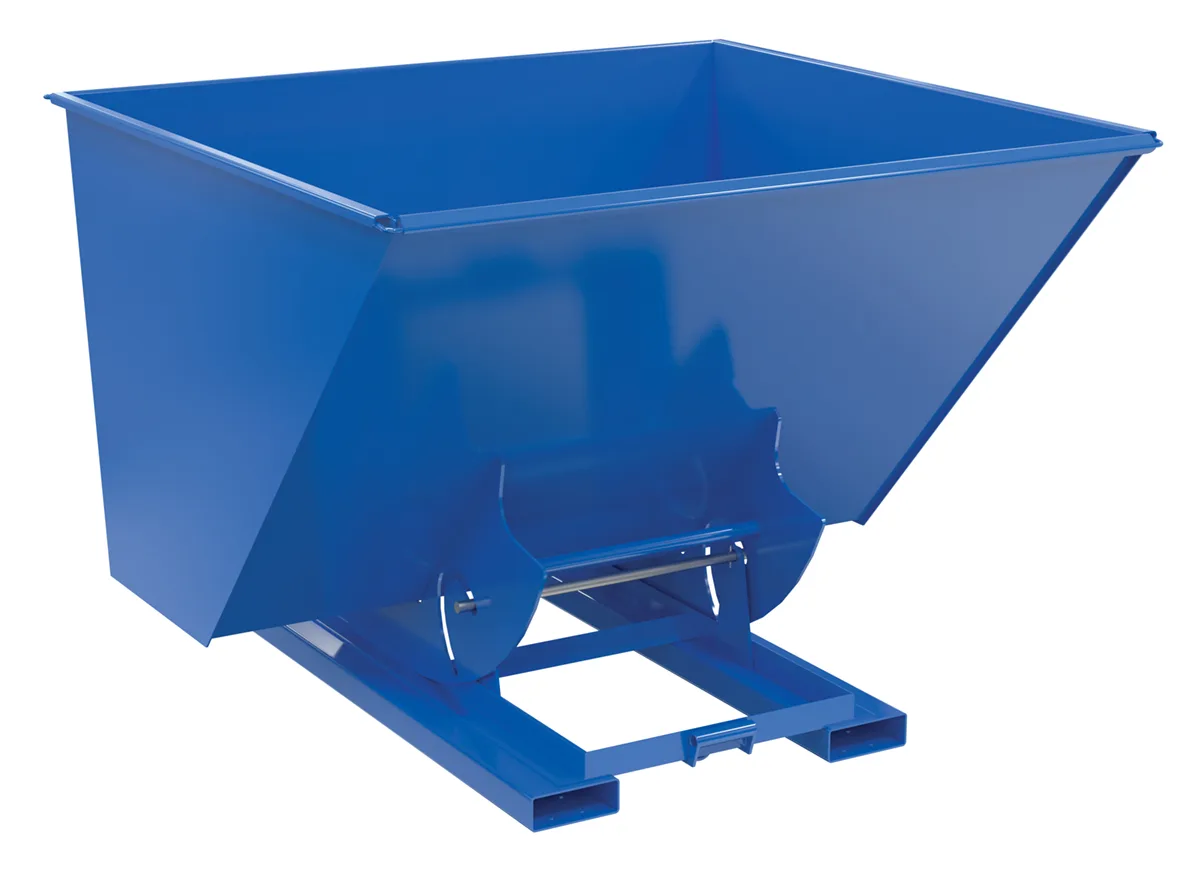 Vestil D-250-LD-NB d-style hoppers, no bump & dump