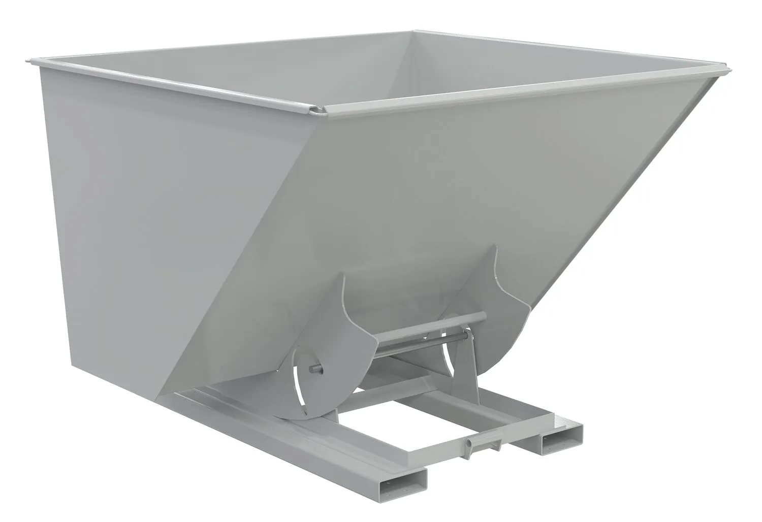 Vestil D-250-MD-NB-GY-MG d-style hoppers, no bump & dump