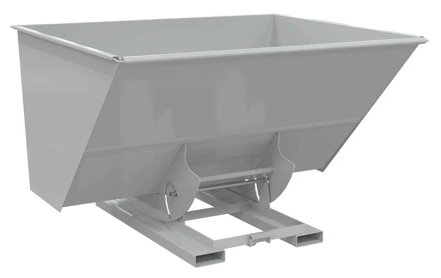 Vestil D-300-HD-NB-GY-MG d-style hoppers, no bump & dump