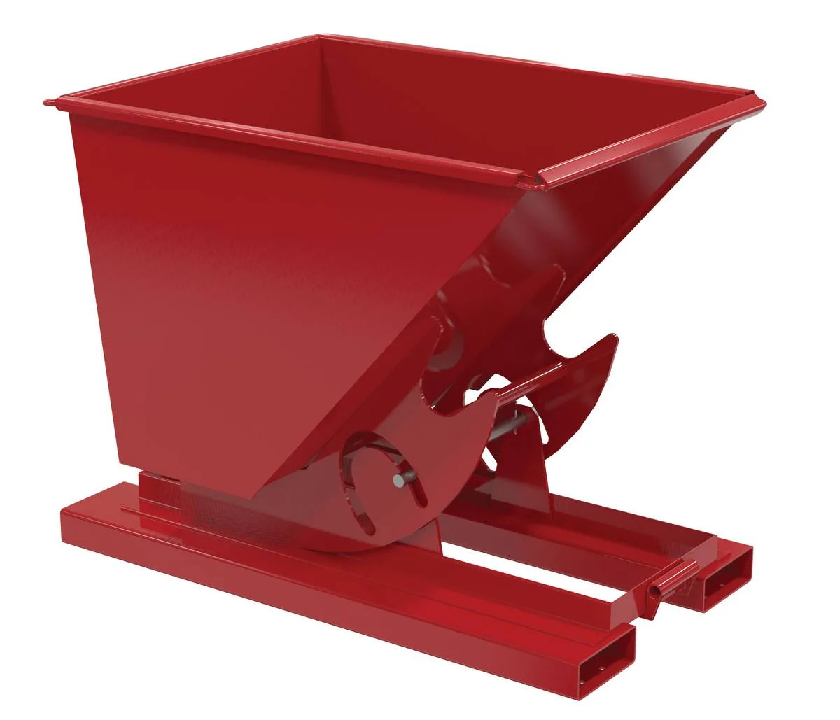 Vestil D-50-HD-NB-SR d-style hoppers, no bump & dump
