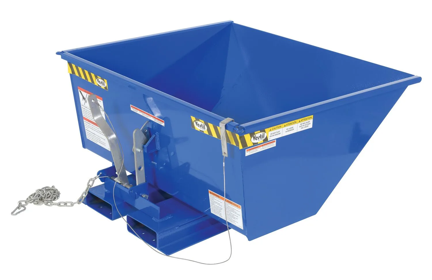 Vestil D-50-LD-LP low profile d-style self dumping hopper