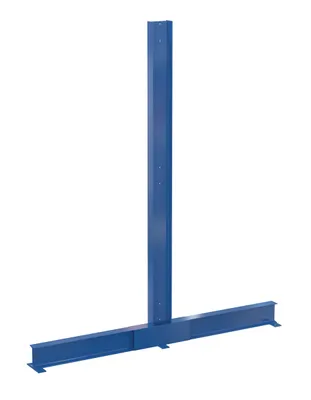 Vestil Steel Double-Sided Cantilever Upright 36 In. Usable Arms 12 Ft. High 12250 Lb. Capacity Blue