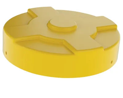Vestil DC-P-55-YL drum cover