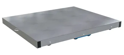 Vestil Aluminum Pallet Dolly with Solid Top Tilt 36 In. x 42 In. 6000 Lb. Capacity Silver