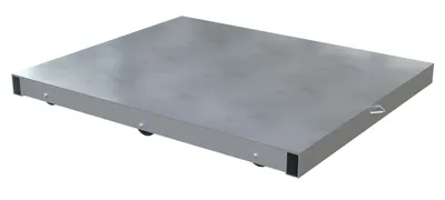 Vestil Aluminum Pallet Dolly with Solid Top Tilt 36 In. x 48 In. 4000 Lb. Capacity Silver