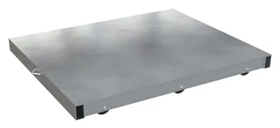 Vestil Aluminum Pallet Dolly with Pallet Top 42 In. x 48 In. 4000 Lb. Capacity Silver