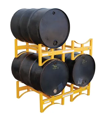 Vestil DRUM-RACK-2 stackable drum rack shown from an alternate angle