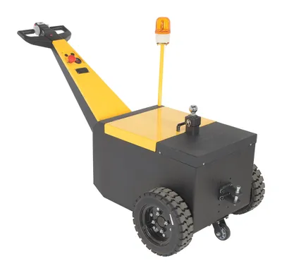 Vestil Steel Heavy Duty Electric Powered Tugger 7000 Lb. Pull Capacity Yellow/Black