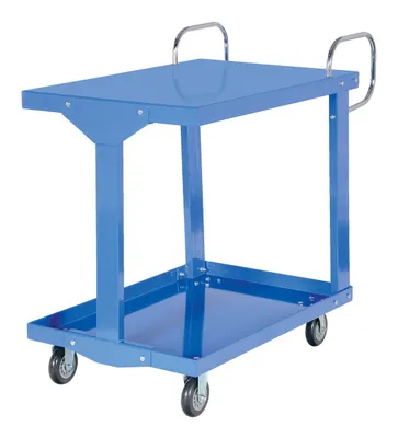 Vestil EASY-A-2436 easy-access steel stock truck shown from an alternate angle