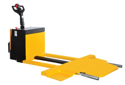 Vestil Steel Electric Car Mover 104-3/4 In. x 76-3/4 In. x 54-1/2 In. 7500 Lb. Capacity Yellow/Black