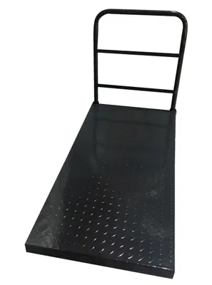 Vestil Steel Tread Plate Platform Truck 30 In. x 60 In. 2000 Lb. Capacity Black