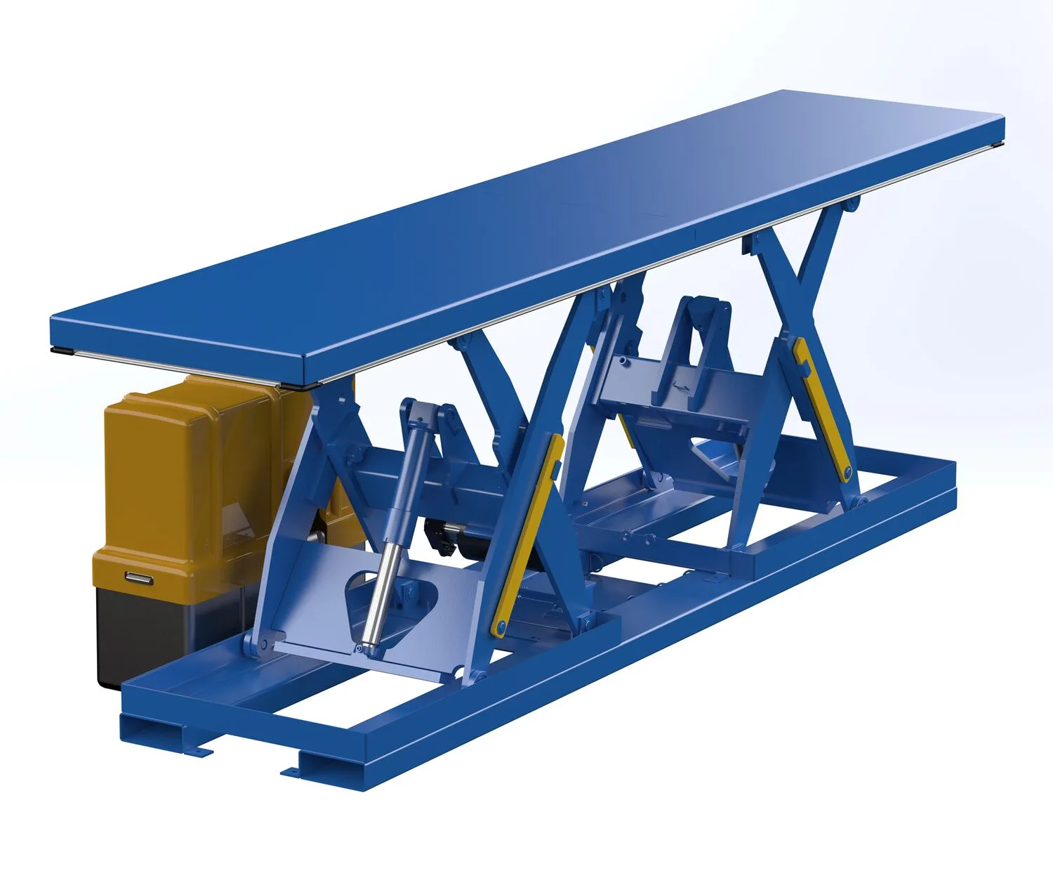 Vestil EHLT-TL-30144-2-46 electric hydraulic tandem lifting table