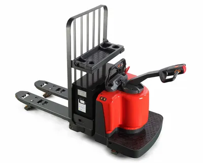 Vestil Steel Fully Powered Electric Pallet Truck with Lead Acid Batteries 27 In. x 48 In. 6000 Lb. Capacity Black