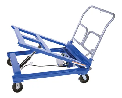 Vestil Steel Economy Transporter and Tilter 2500 Lb. Capacity Blue