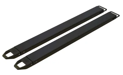 Vestil Steel Fork Extensions 5 In. x 72 In. 4,000 Lb. Capacity Black