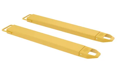 Vestil Steel Fork Extensions 6 In. x 48 In. 4,000 Lb. Capacity Yellow