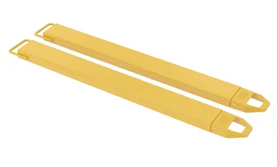 Vestil Steel Fork Extensions 6 In. x 60 In. 4,000 Lb. Capacity Yellow