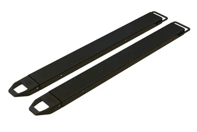 Vestil Steel Fork Extensions 6 In. x 63 In. 4,000 Lb. Capacity Black