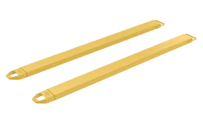 Vestil Steel Fork Extensions 6 In. x 90 In. 4,000 Lb. Capacity Yellow