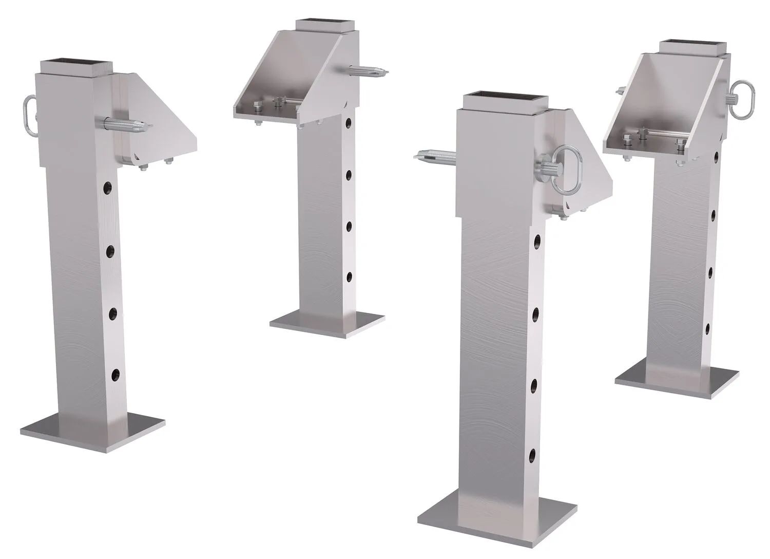 Vestil FHA-4-ALO-RF fixed height aluminum gantry cranes with adjustable leveling option
