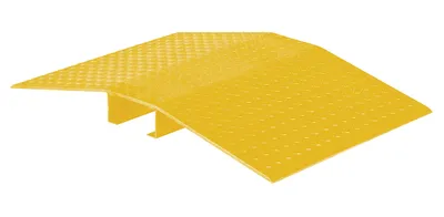 Vestil Fabricated Aluminum Hose and Cable Crossovers 48 In. x 48 In. 2000 Lb. Capacity Yellow