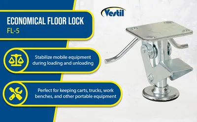 Vestil FL-5 economical floor lock feature highlights