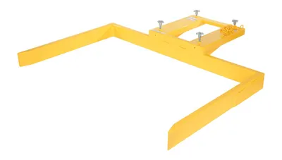 Vestil Steel Front Load Dumpster Mover 72" Wide 2,000 Lb. Capacity Yellow