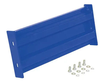 Vestil Steel 2 Ribbed Bolt On Style Guard Rail 18 In. Length Blue