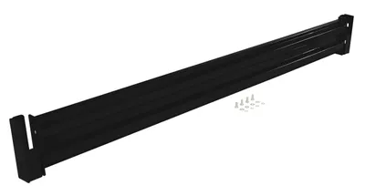 Vestil Steel 2 Ribbed Drop In Style Guard Rail 114 In. Length Black